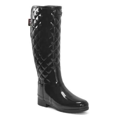 Refined Adjustable Quilted Slim Fit Tall Rain Boots