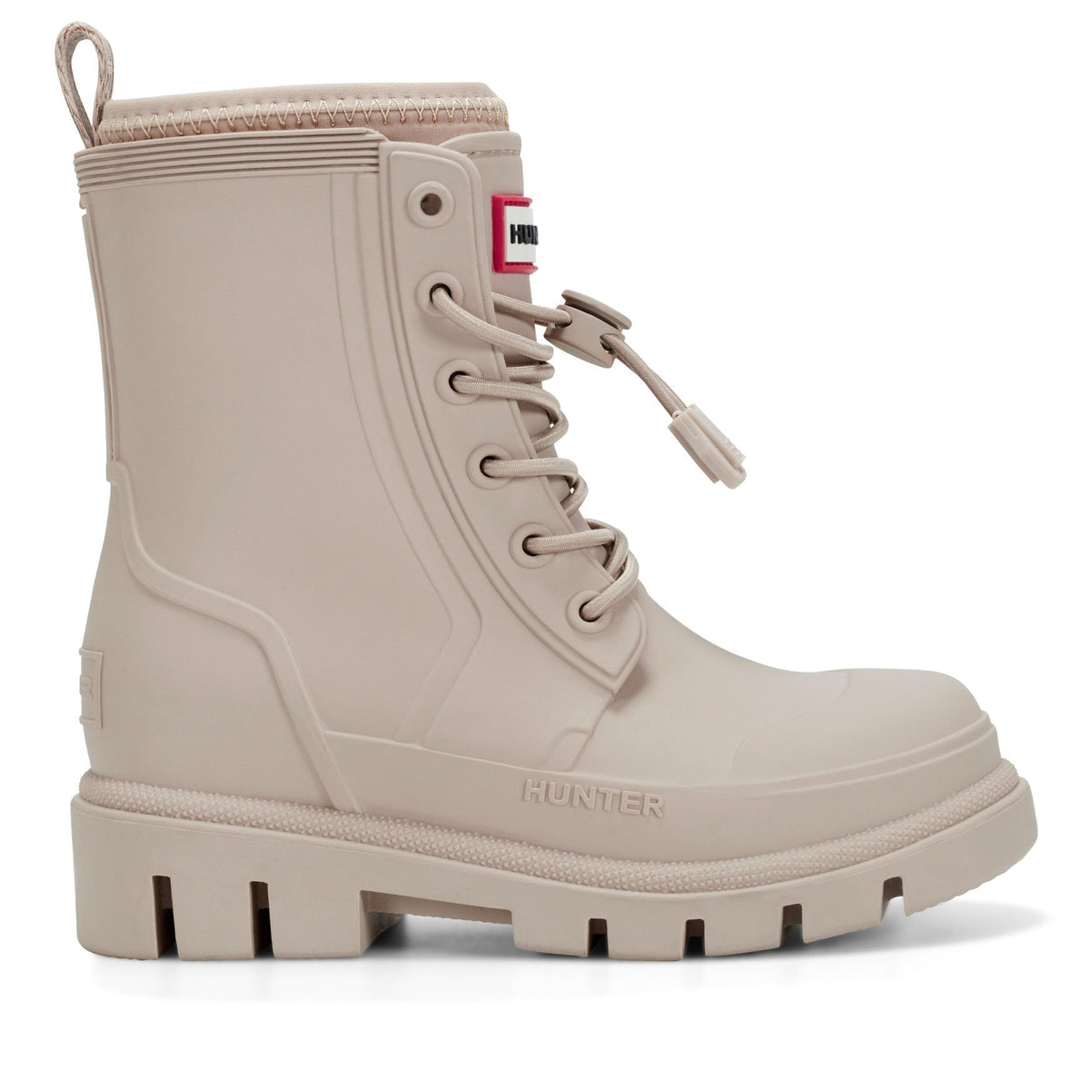 Little Kids Stamp Lace-Up Waterproof Ankle Boots