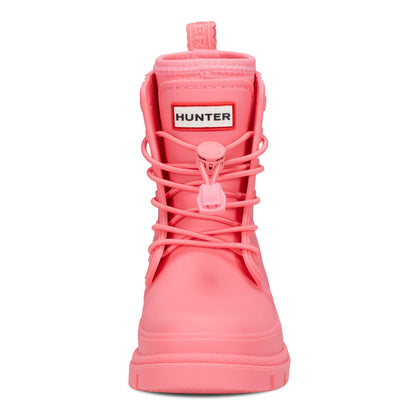 Little Kids Stamp Lace-Up Waterproof Ankle Boots