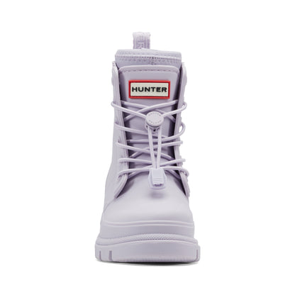 Little Kids Stamp Lace-Up Waterproof Ankle Boots