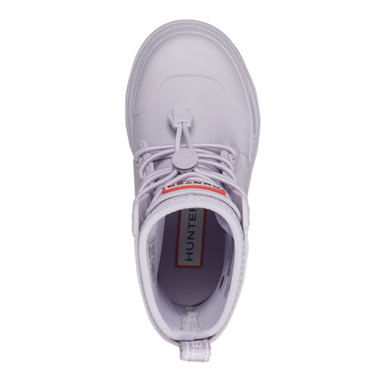 Little Kids Stamp Lace-Up Waterproof Ankle Boots