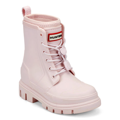 Little Kids Stamp Lace-Up Waterproof Ankle Boots