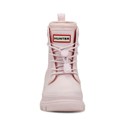 Little Kids Stamp Lace-Up Waterproof Ankle Boots