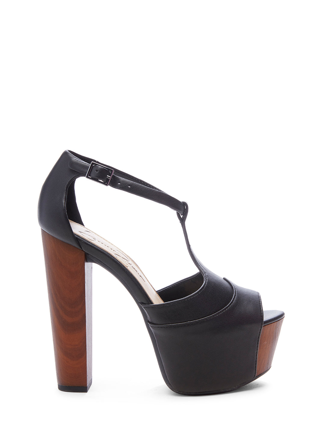 Dany T-Strap Platform Sandal - Black