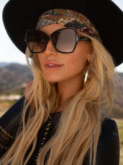 Stylish Butterfly Sunglasses - Black