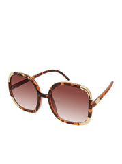 Over-Sized Oval Sunglasses - Tortoise