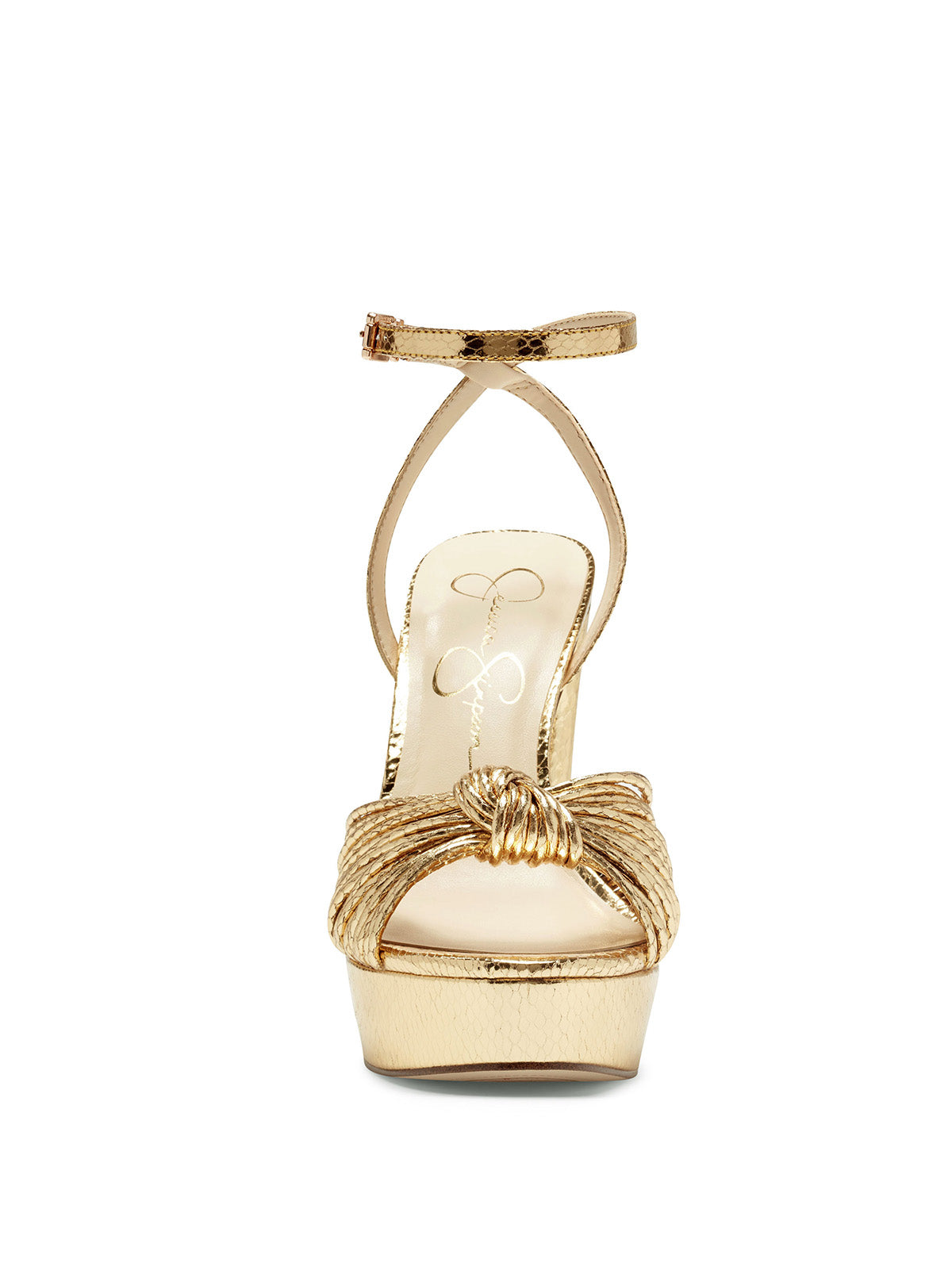 Immie Platform Sandal - Gold Snake