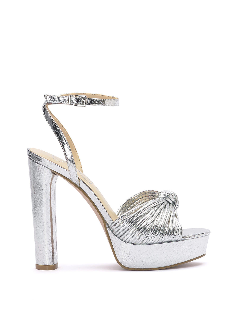 Immie Platform Sandal - Silver Snake
