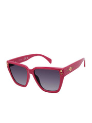 Star Studded Cat Eye Sunglasses - Fuchsia