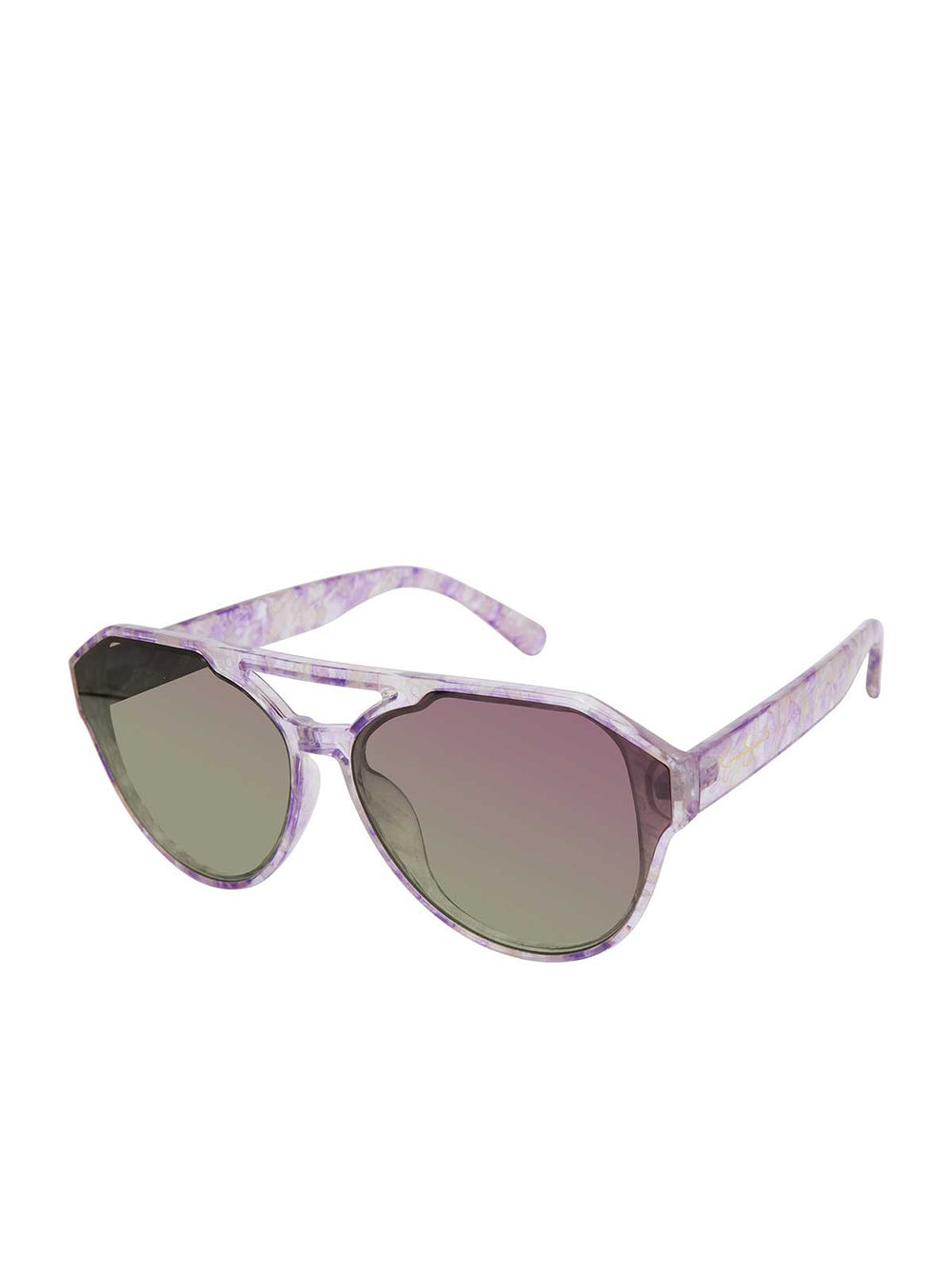 Aviator Sunglasses - Lilac Marble