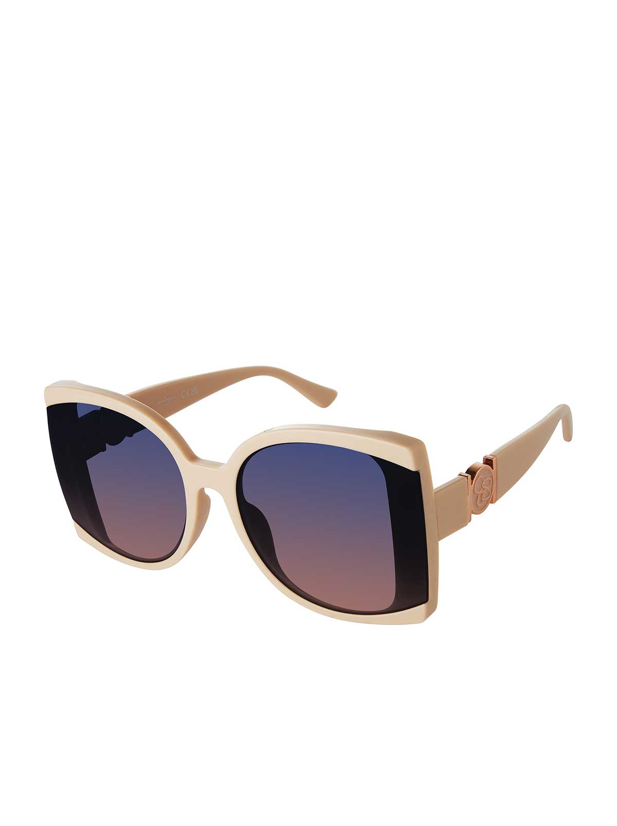 Square Sunglasses - Nude