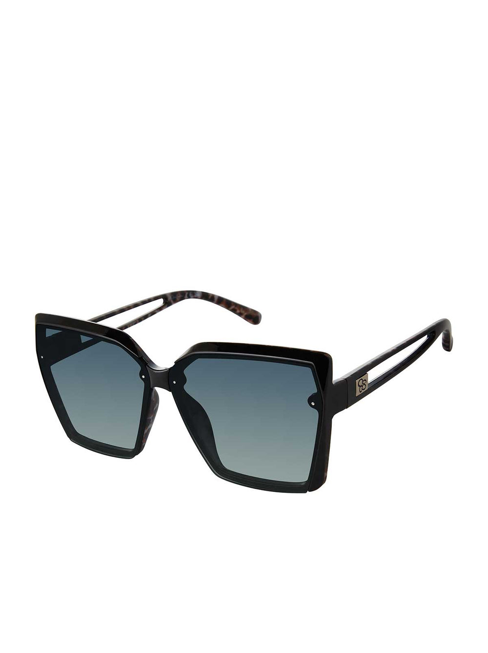 Cat Eye Sunglasses - Black and Leopard