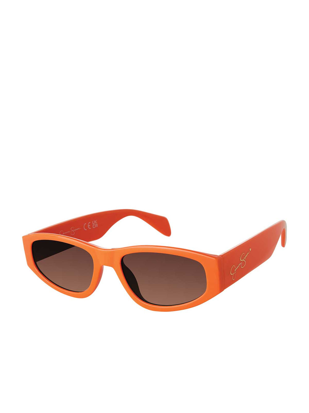 Vintage Oval Sunglasses - Orange