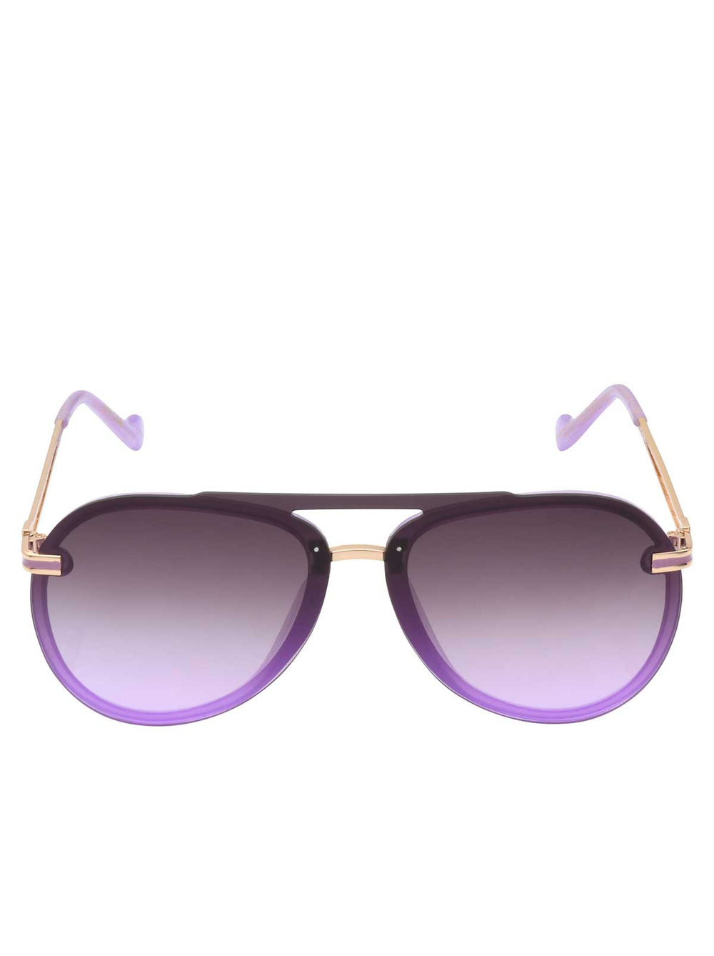 Metal Aviator Sunglasses - Light Purple