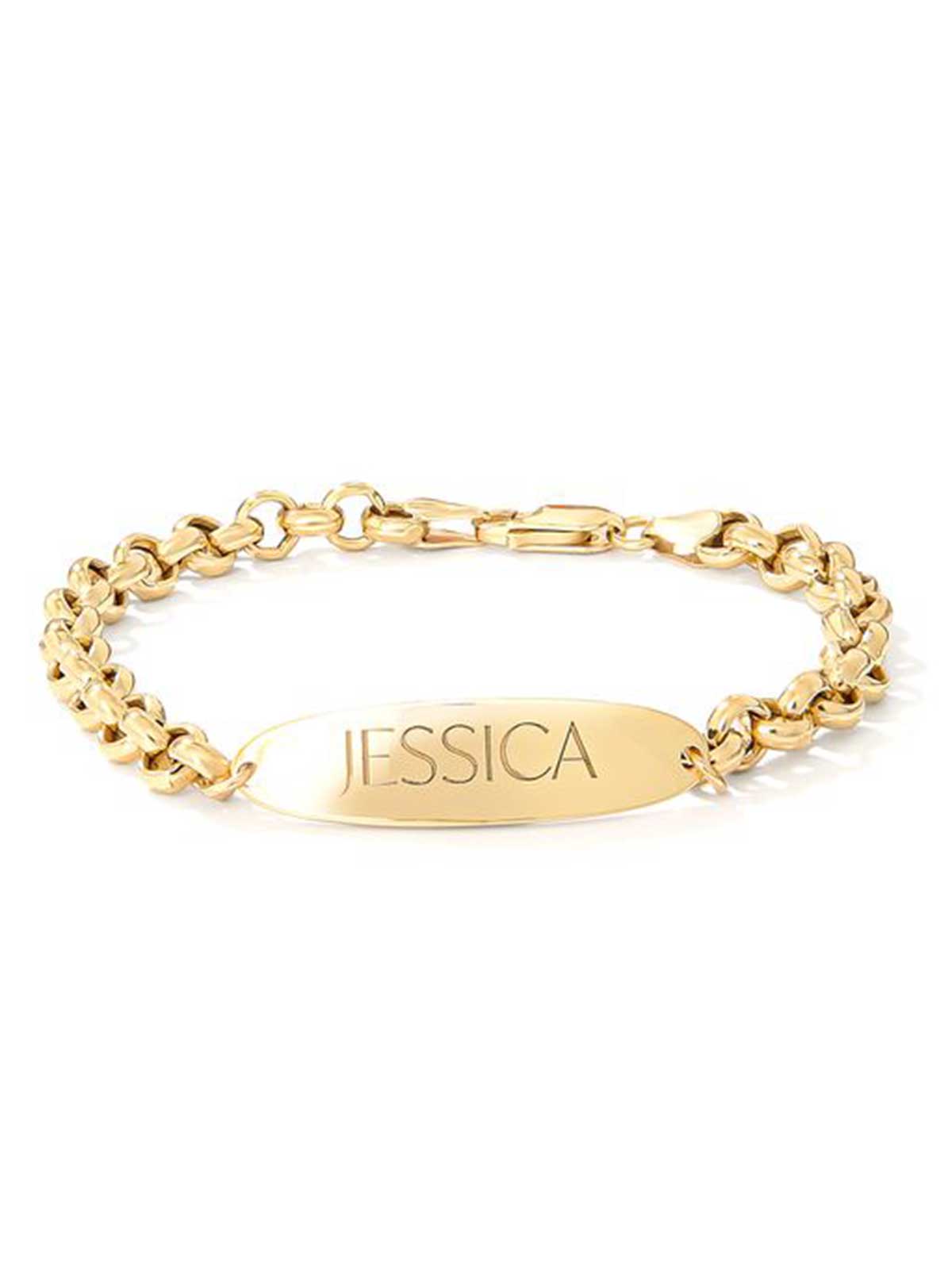 Personalized ID Bracelet - 18K Gold Plated