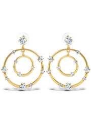 Orbital Crystal Drop Earrings