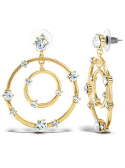 Orbital Crystal Drop Earrings