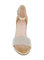Girls' Pearl Stone Dress Heel - Gold