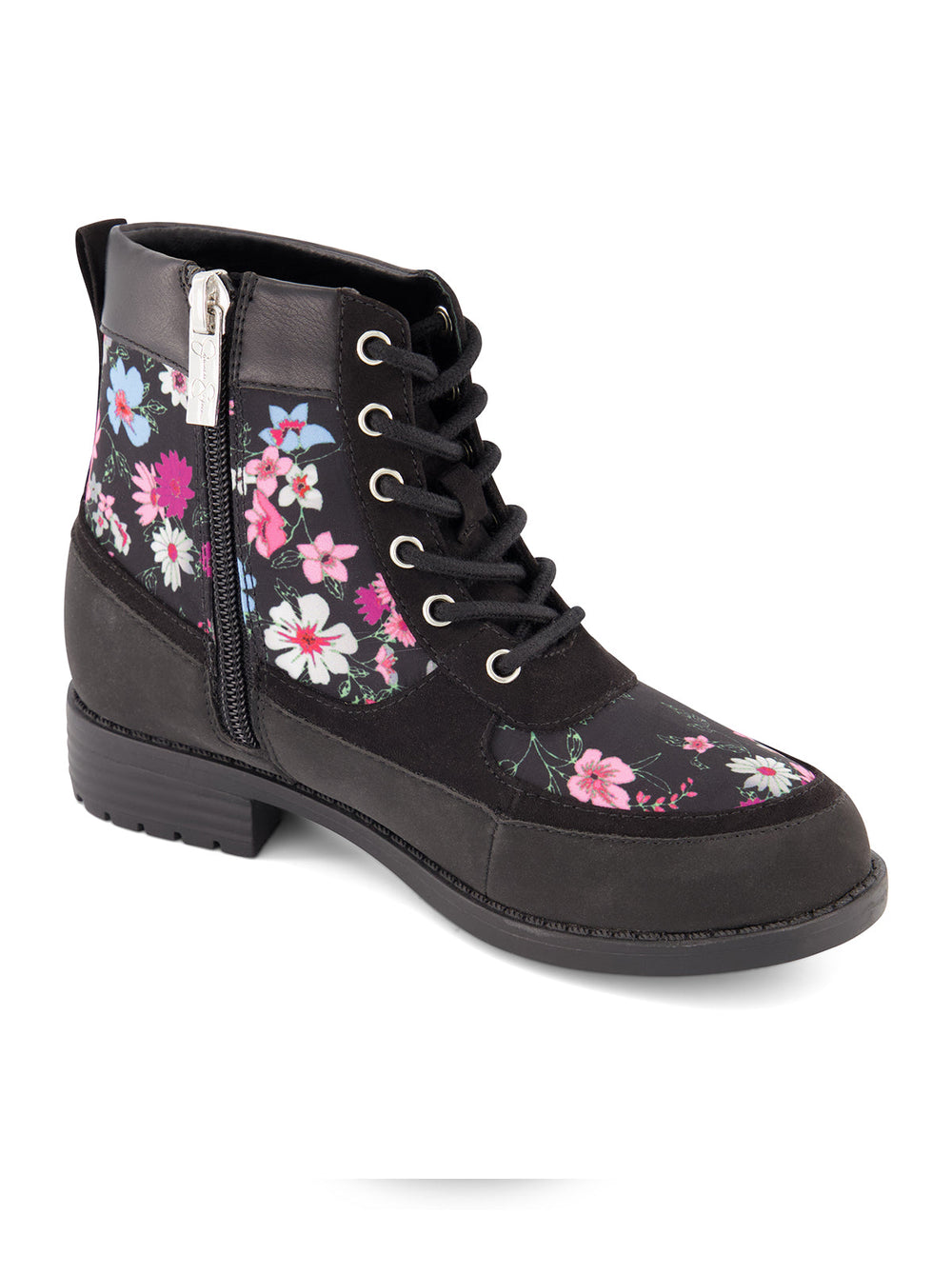 Girls' Daria Lace Moto Boot - Black