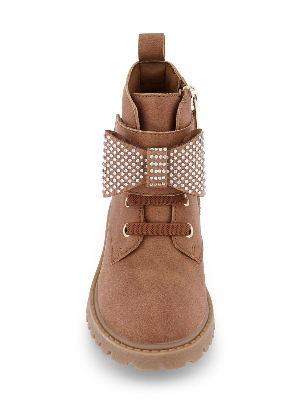 Toddler Daria Bow Moto Boot - Cognac