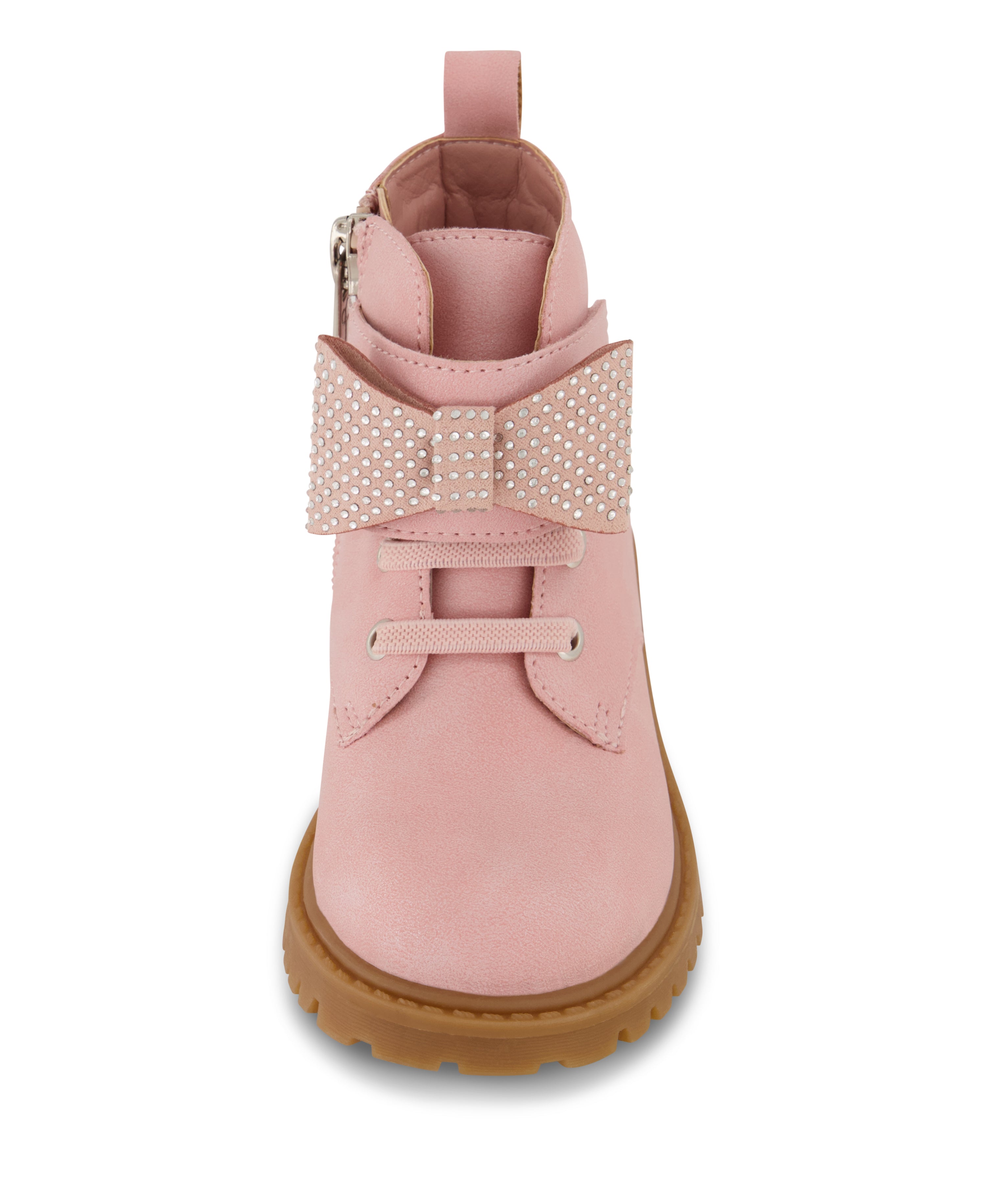Toddler Daria Bow Moto Boot - Blush