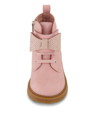 Toddler Daria Bow Moto Boot - Blush