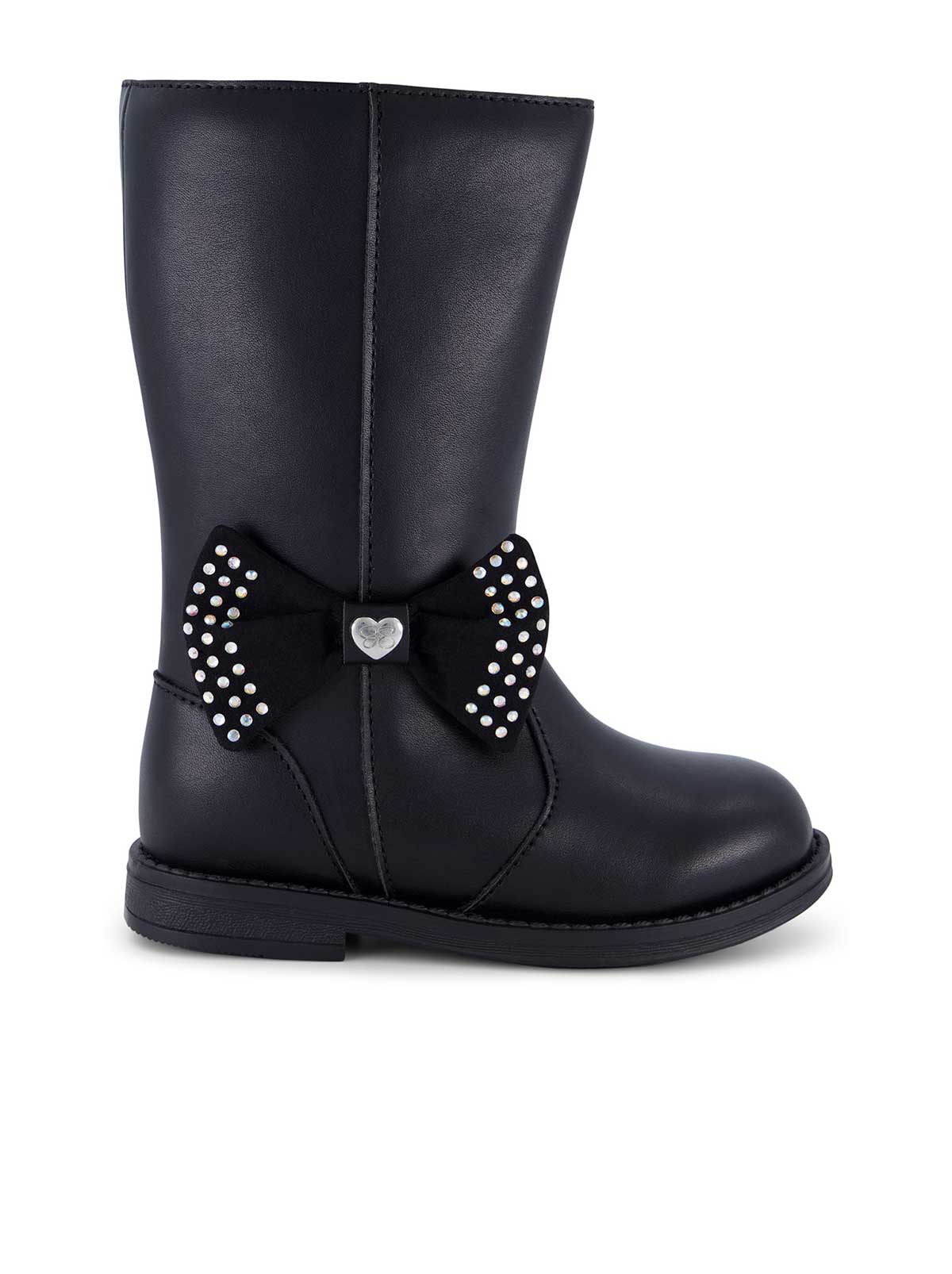 Toddler Evie Bow Tall Boot - Black