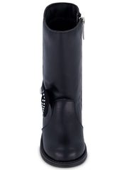 Toddler Evie Bow Tall Boot - Black