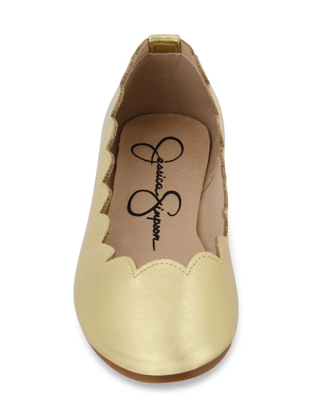 Girls' Amy Scallop Ballet Flat - Gold