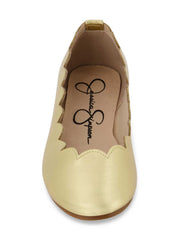Girls' Amy Scallop Ballet Flat - Gold