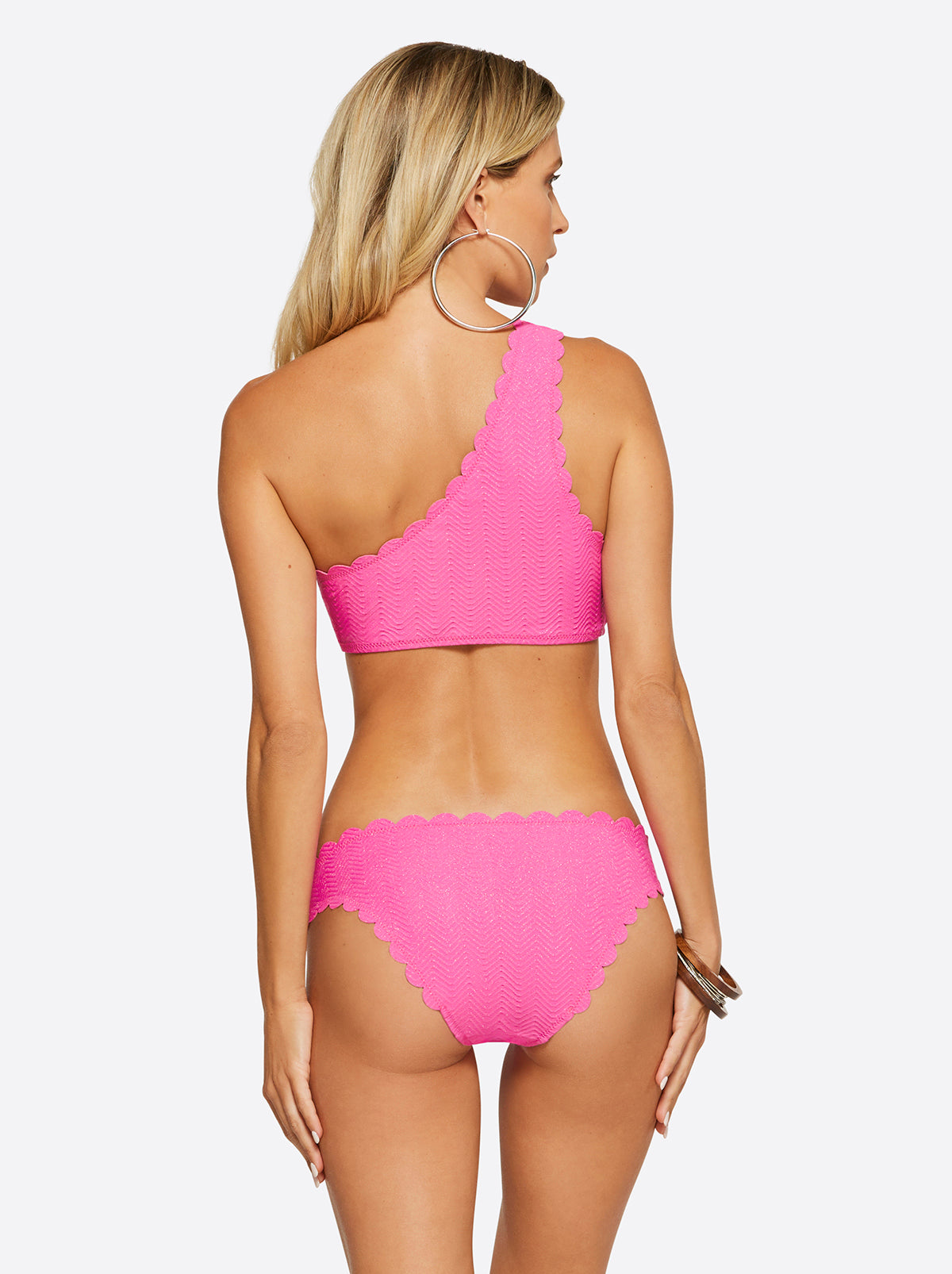 Under the Sea One Shoulder Top - Pink Parfait