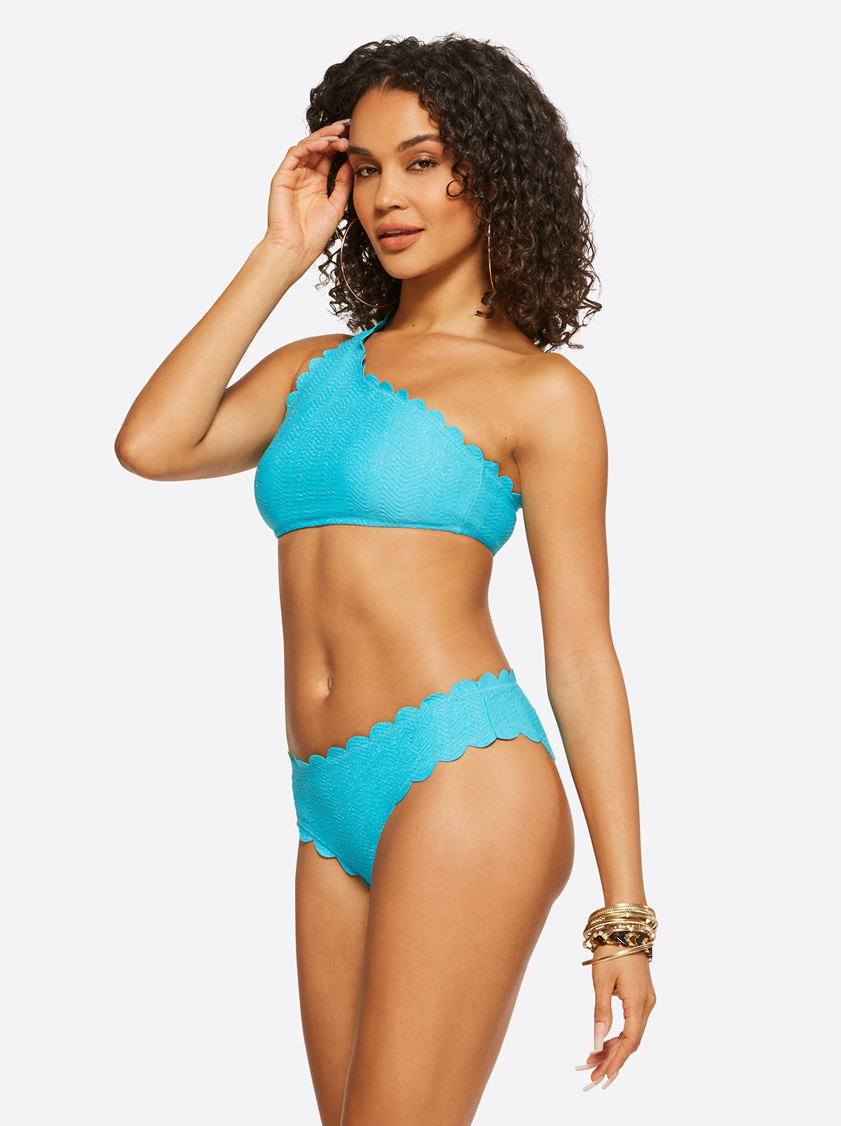 Under the Sea One Shoulder Top - Paradise Sky