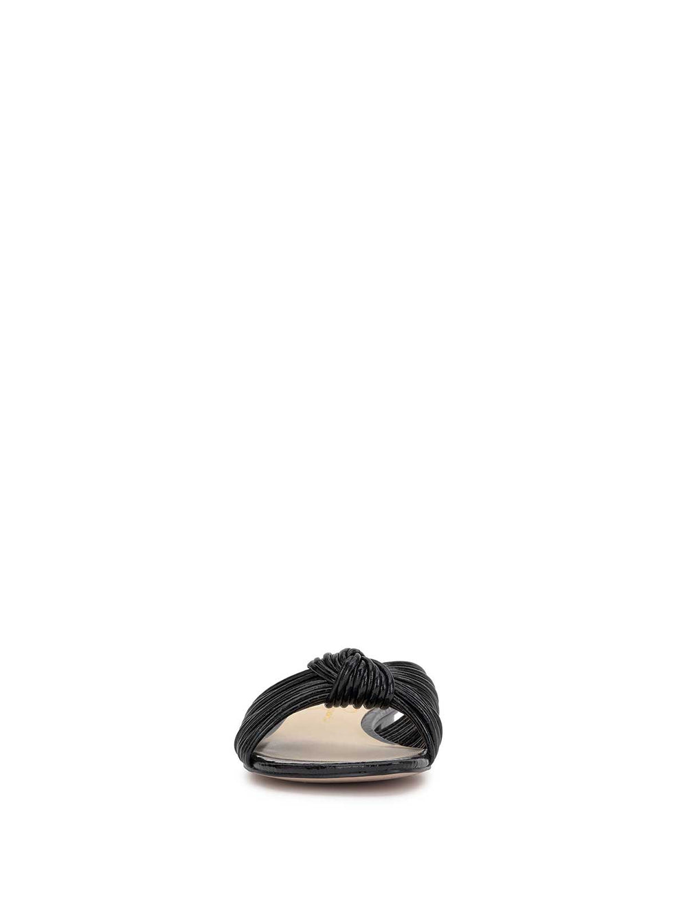 Dydra Knotted Flat Sandal - Black