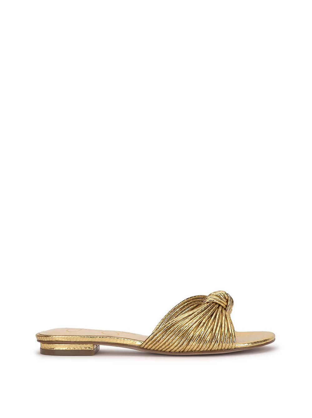 Dydra Knotted Flat Sandal - Gold