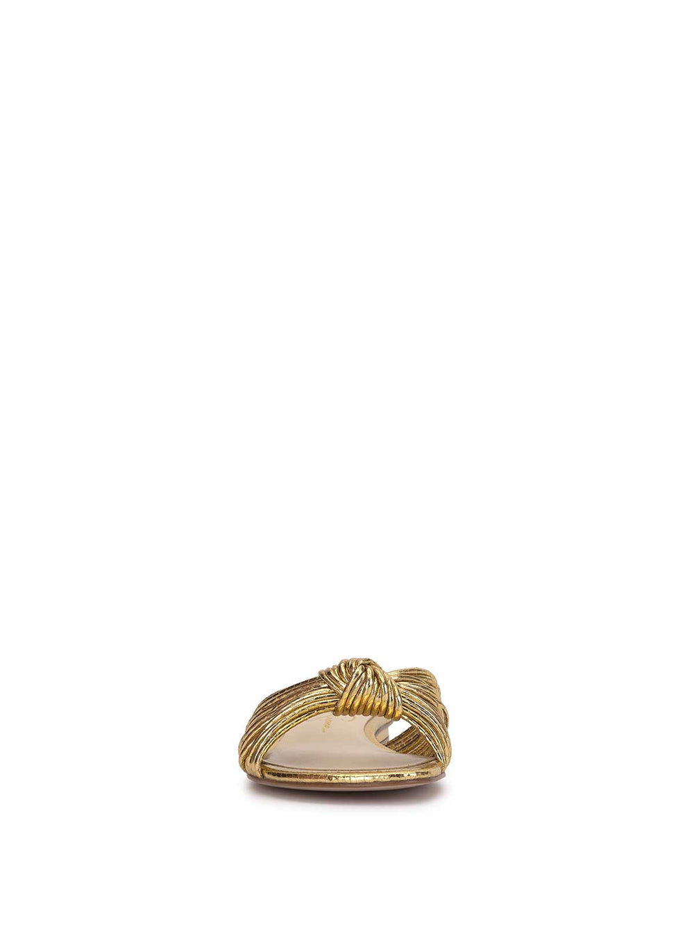 Dydra Knotted Flat Sandal - Gold