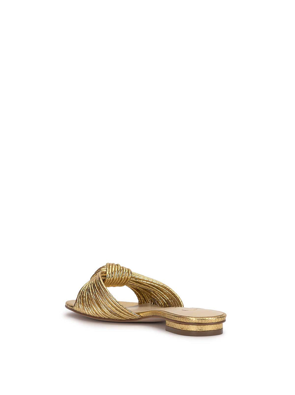 Dydra Knotted Flat Sandal - Gold