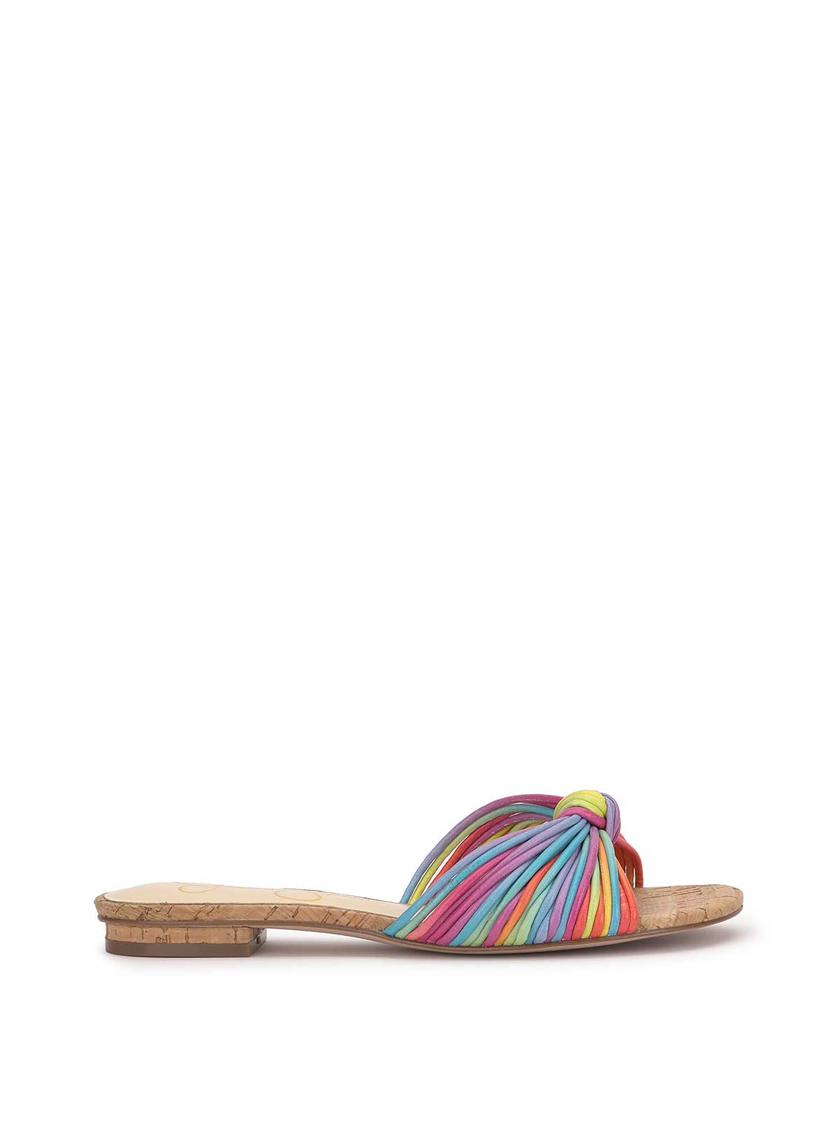 Dydra Knotted Flat Sandal - Multi Stripe