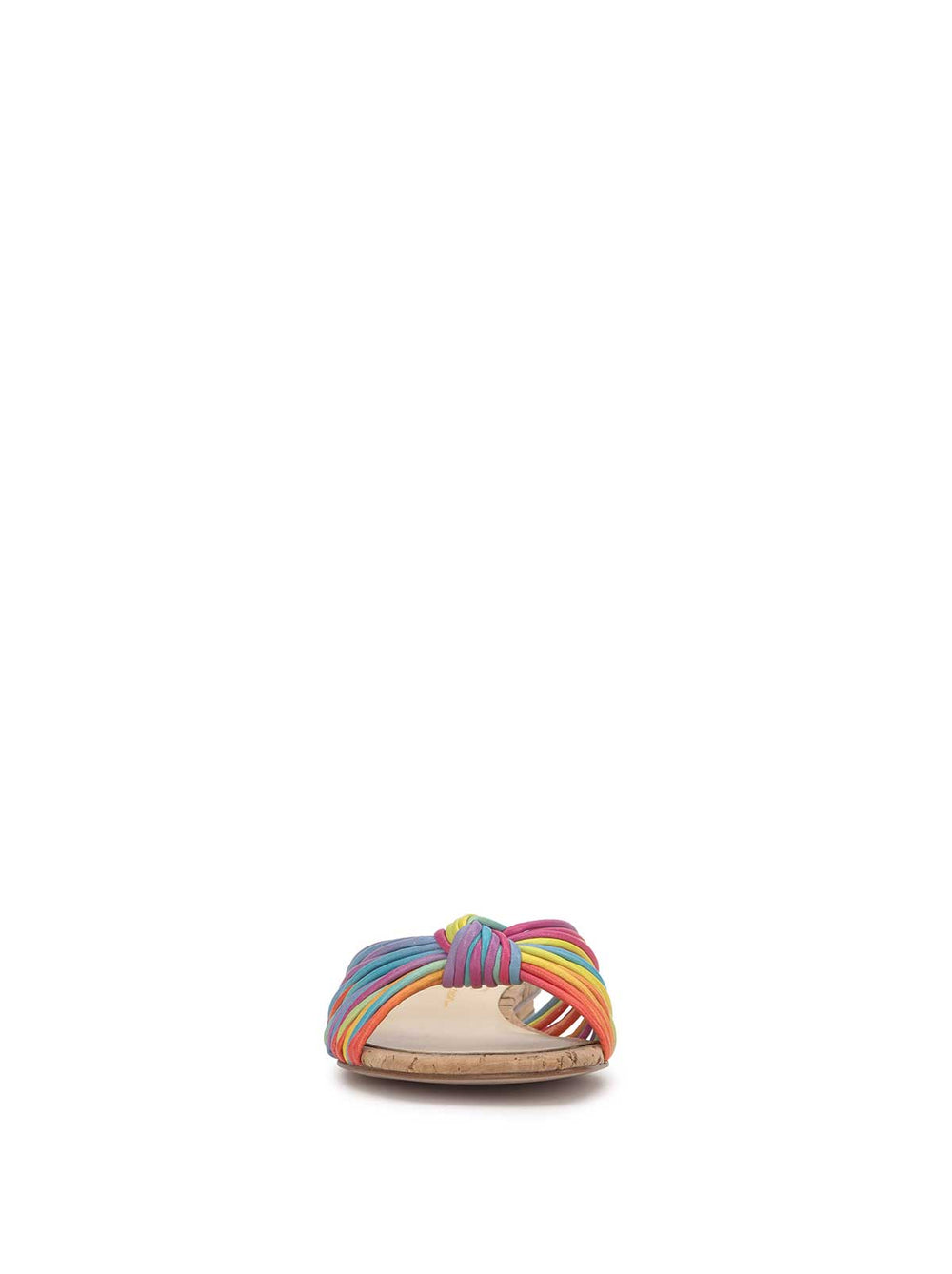 Dydra Knotted Flat Sandal - Multi Stripe