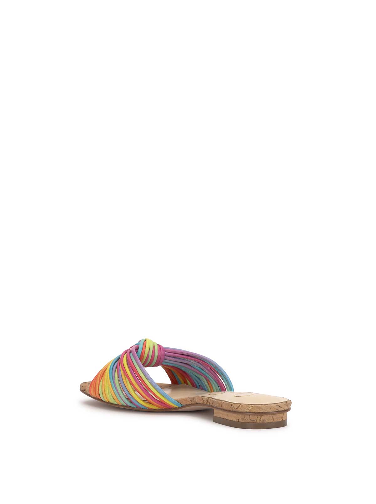 Dydra Knotted Flat Sandal - Multi Stripe