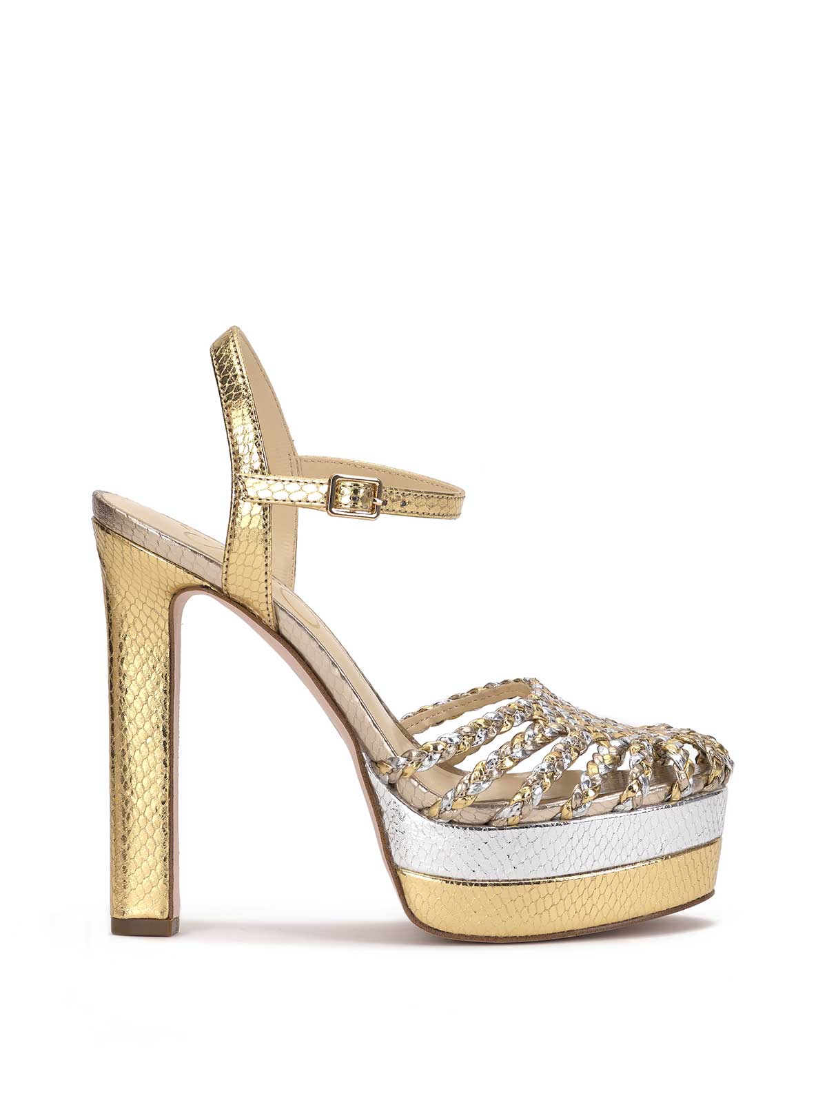 Inaia Braided Platform Sandal - Gold