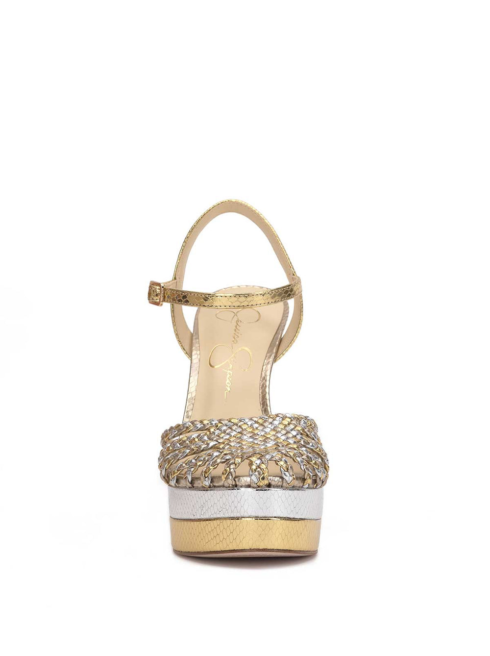 Inaia Braided Platform Sandal - Gold