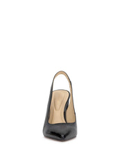 Noula Slingback Pointed Toe Pump - Black Patent