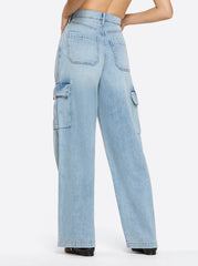 Jenna Cargo Pants - Valley Sky