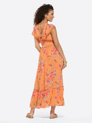 Phillipa Maxi Dress - Watercolor Roses