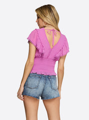 Lilianna Top - Radiant Orchid