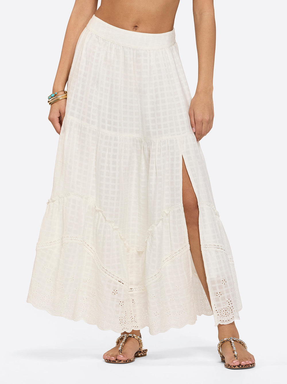 Paula Maxi Skirt - Gardenia