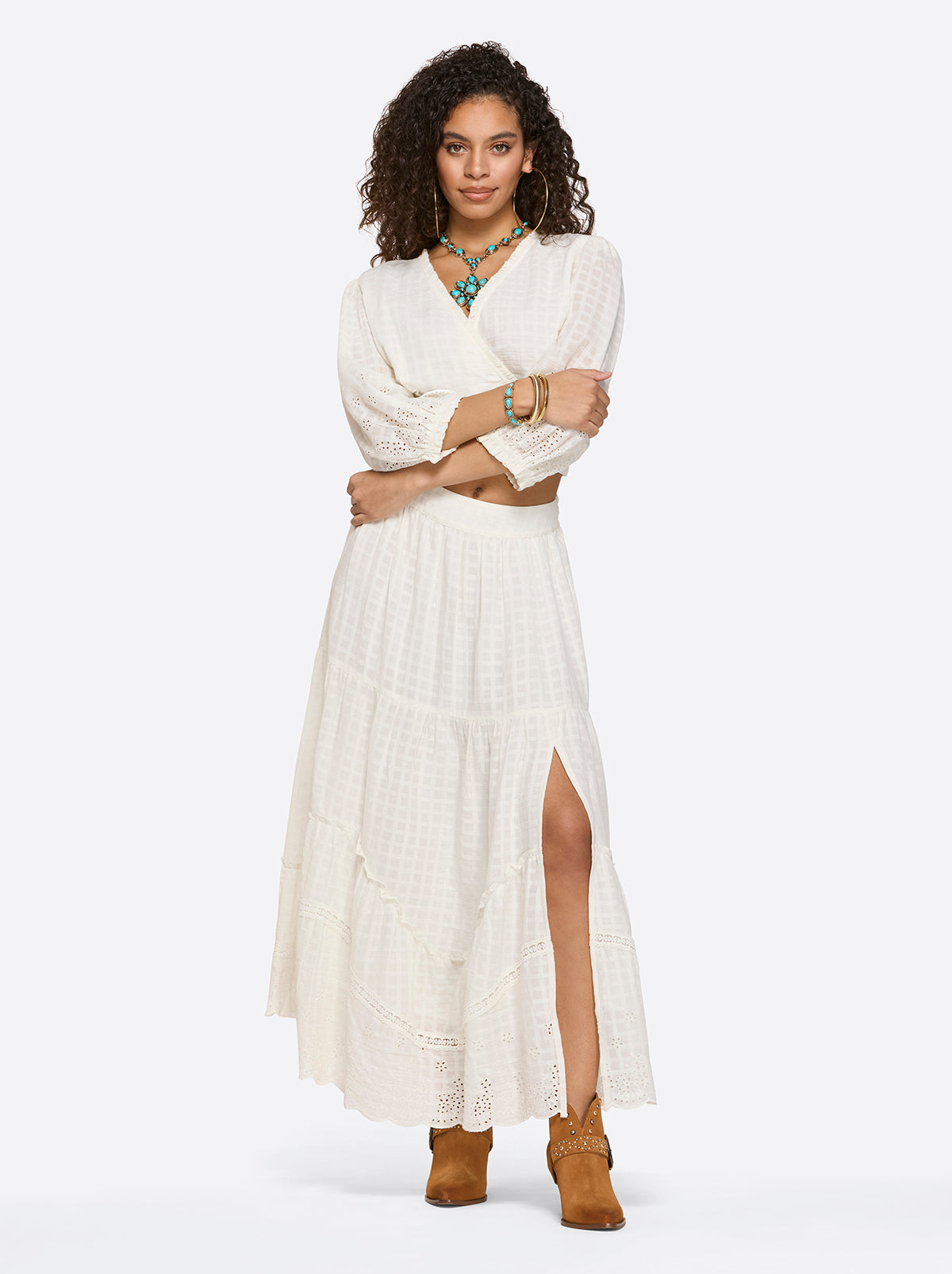 Paula Maxi Skirt - Gardenia
