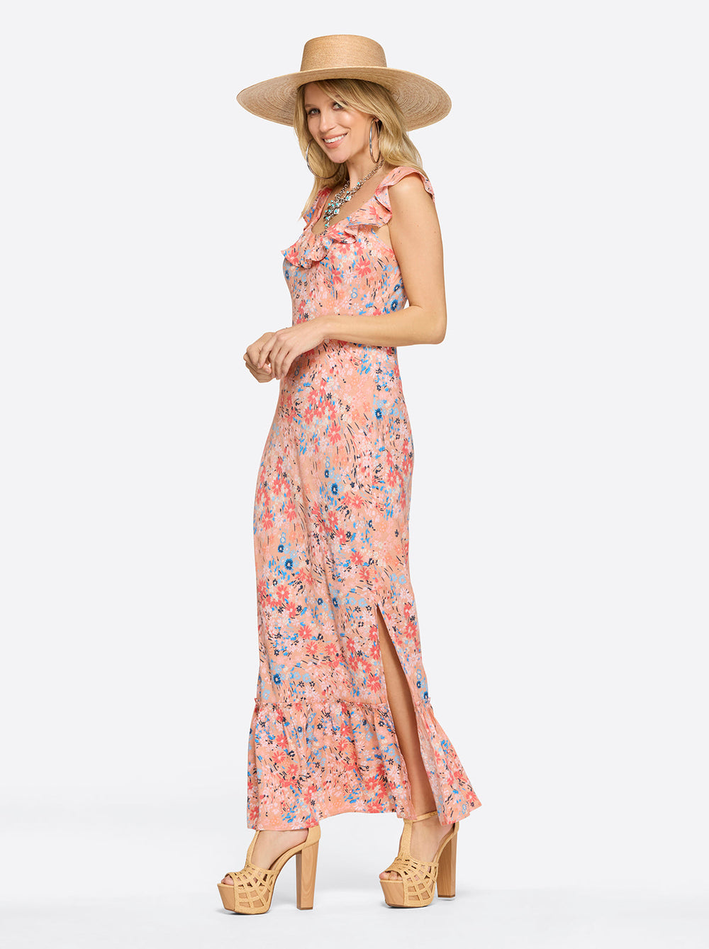 Raya Slip Dress - Blooming Pasture