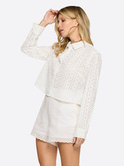 Giana Button Up Shirt - Gardenia