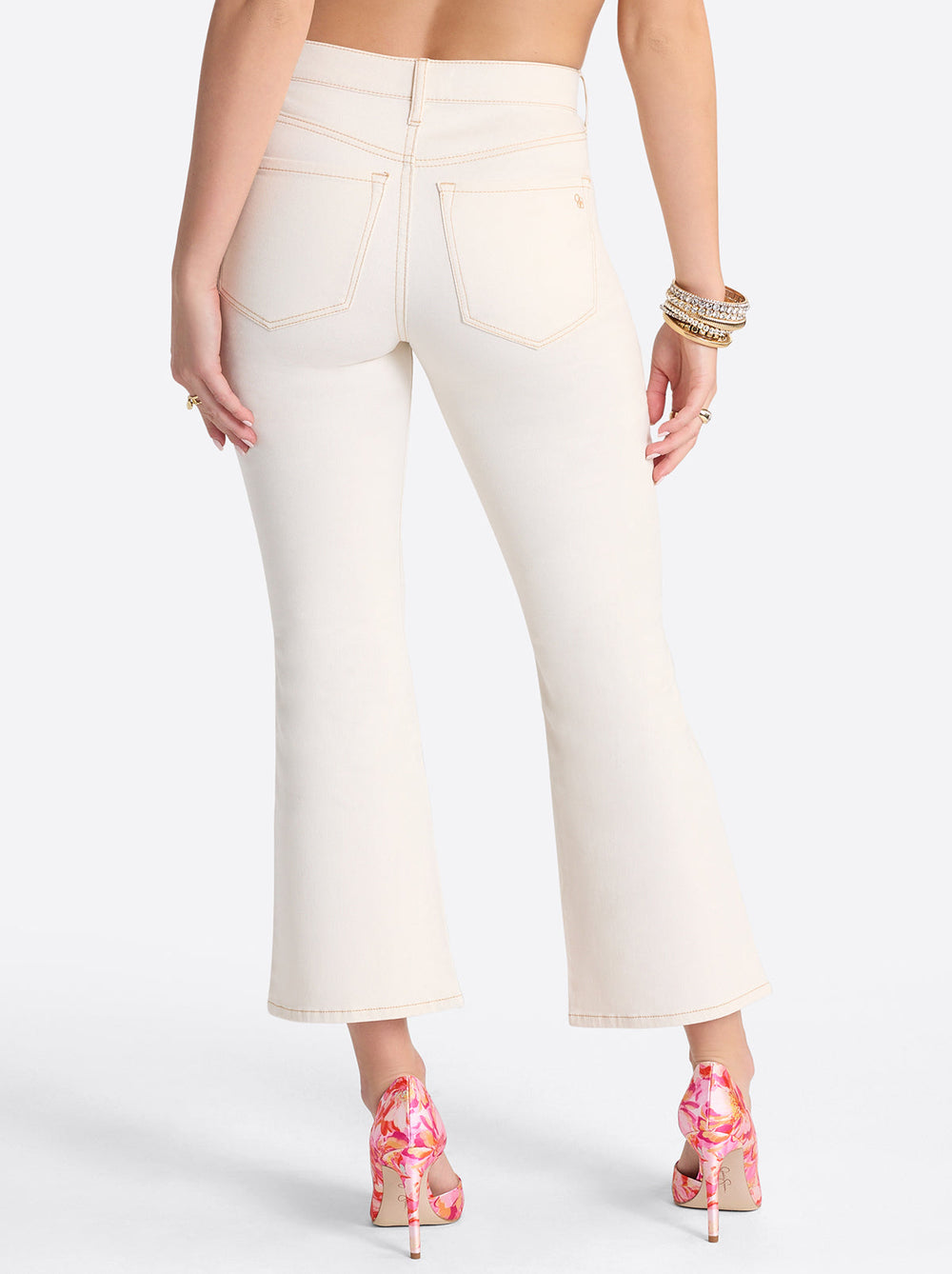 Charmed Ankle Flare - Ecru